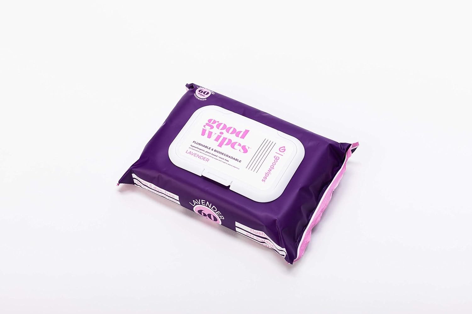 Goodwipes Wet Wipes, Lavender Scent, with Re-Sealable packaging, Flushable and PH Balanced 180 Count (3 Packs of 60): Beauty