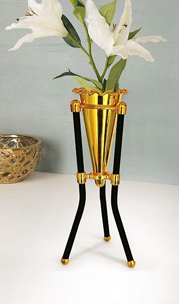 Buy Tied Ribbons Decorative Flower Vases Pot For Center Table