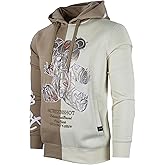 SCREENSHOT Mens Urban Premium Fleece Hoodie - Animation Cartoon Character Embroidery Patch Gel Print Hooded Sweatshirt