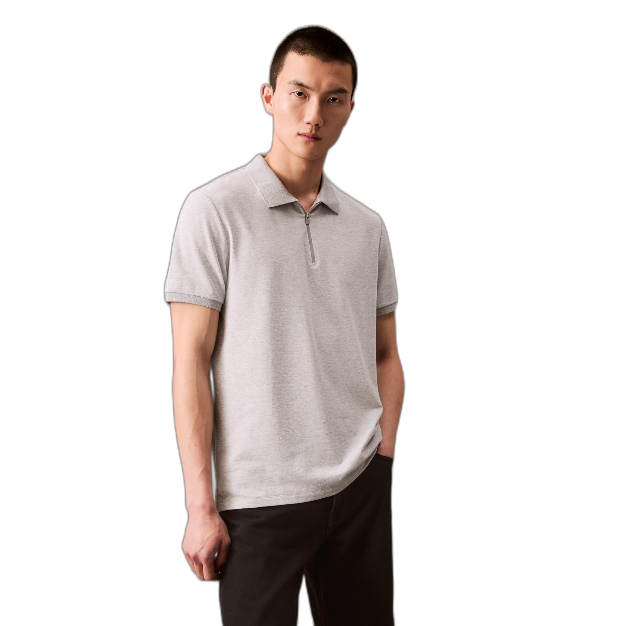 Calvin Klein Men’s Tech Zip Polo