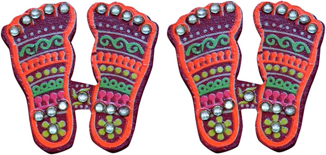 Proficient Enterprises Laxmi Charan Paduka for Diwali & Laxmi Puja,Traditional, Diwali Decoration,Indian Festival of Deepawli, Hindu Festival, Laxmi & Diwali Puja