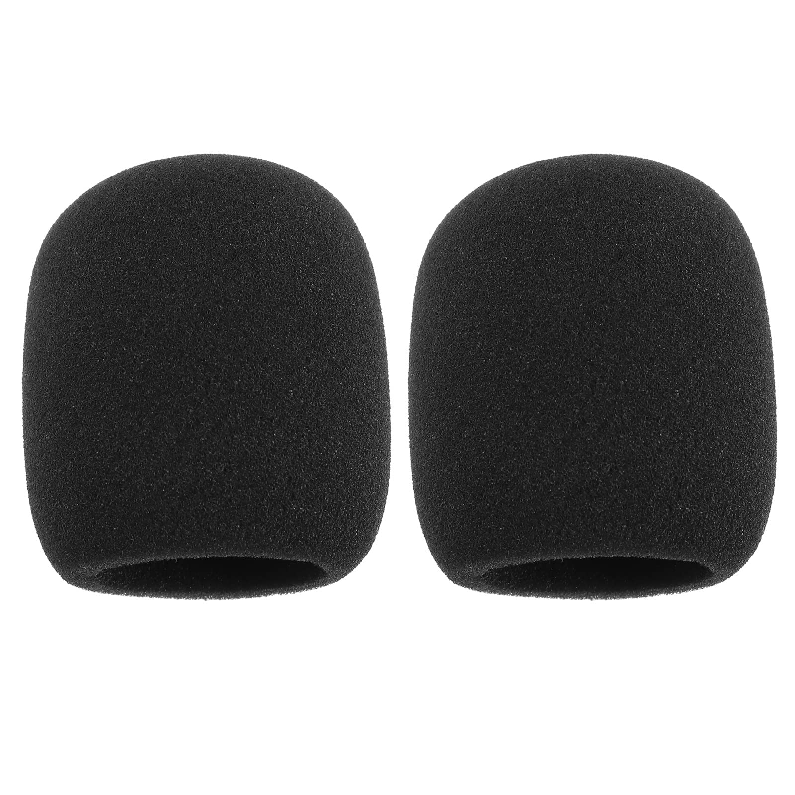 eMagTech 2Pcs SM58 Microphone Pop Filter Replacement Compatible with Shure SM58 PGA48-XLR PGA48 SM58 Beta58A SM48 SM58-S SM58-CN Ball Type Mic 7.6x6.5cm Black