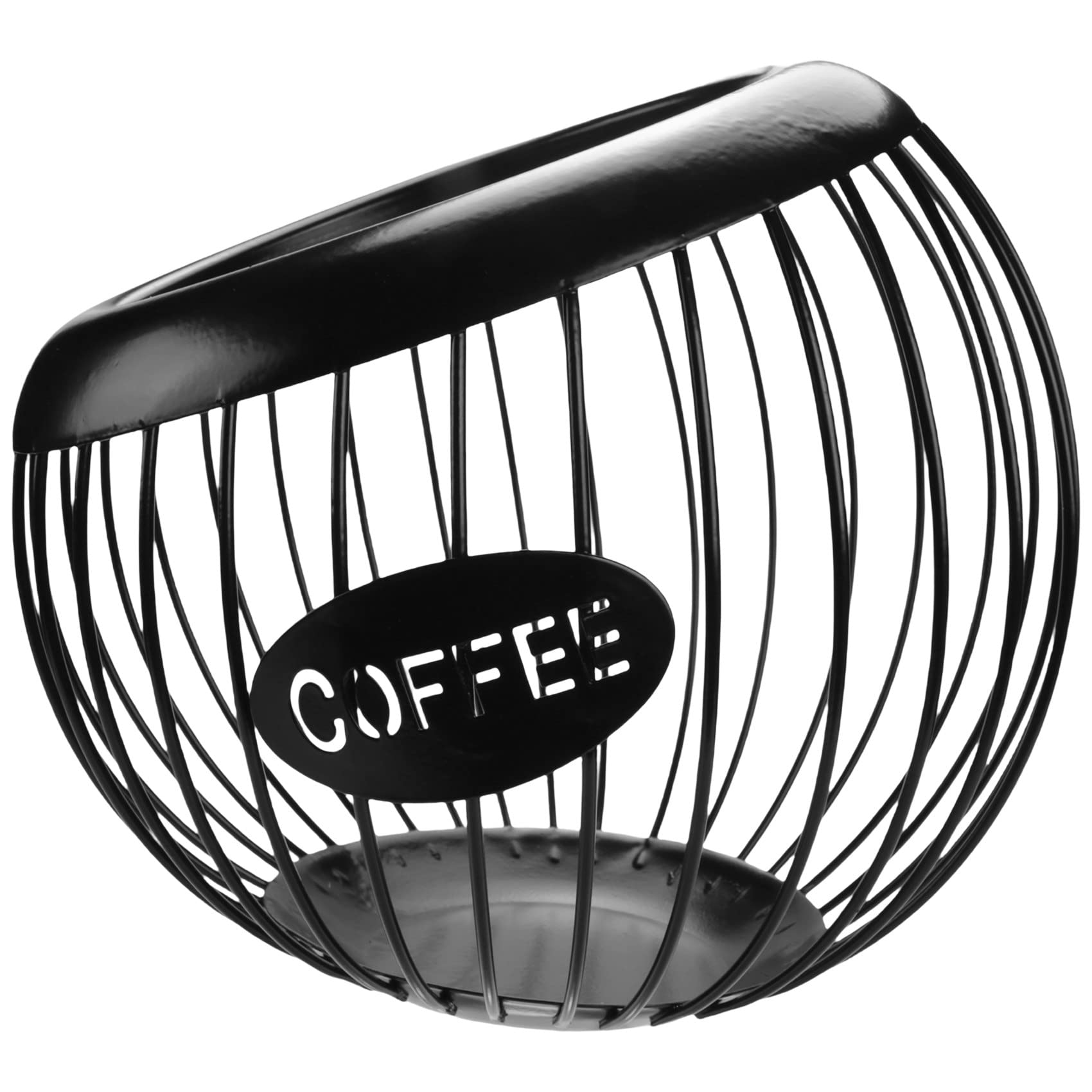 Folceretsc Coffee Pod Holder, Capacity K Cup and Espresso Coffee Pod Organizer, Metal Coffee Capsule Storage Basket