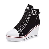 Women's Canvas High-Heeled Shoes Fashion Sneakers