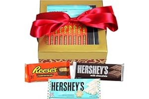 KANDY KORNER Mother's Day Chocolates Gift Box, HERSHEY'S Milk Chocolate Bars, REESE'S Peanut Butter Cups, HERSHEY'S Sugar Cookie, Perfect candy box For Mother's Day Celebration 30 Count