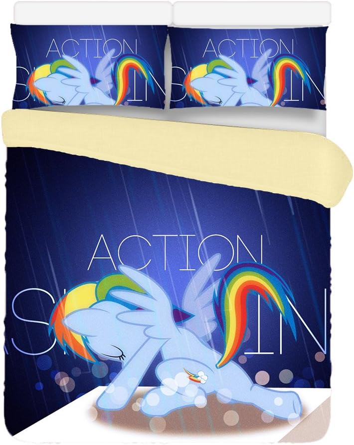 Fabulous Customize My Little Pony 3 Piece 220x240cm Duvet Cover Sets 2 Pillow Cases King Size