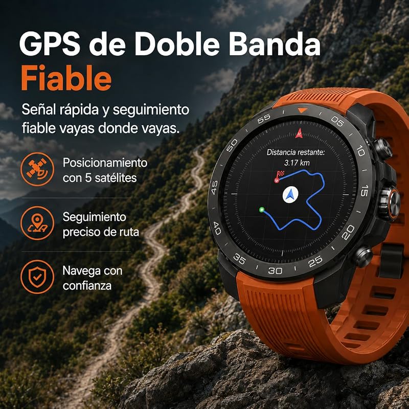 GS Explorer S Relógio Inteligente Masculino, GPS, 10ATM Resistente à Água — foto 4 de 8