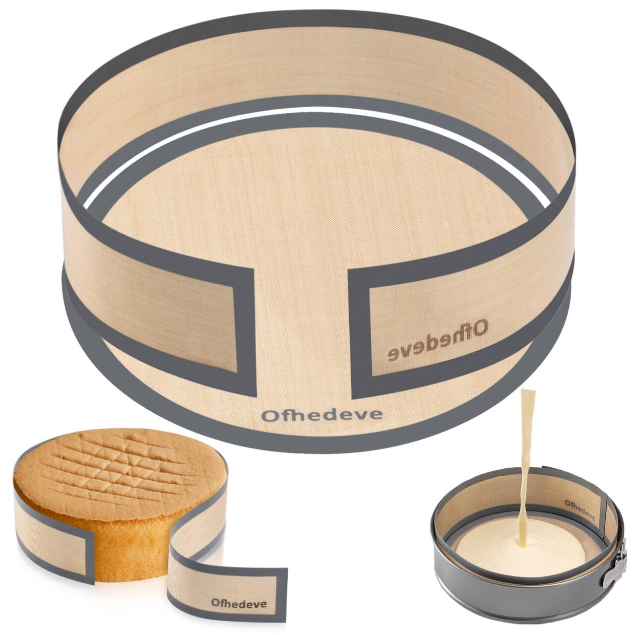 Photo 1 of Silicone Baking mat for springform pan 9 inch, springform cheesecake pan protector, prevent cake from sticking side and bottom