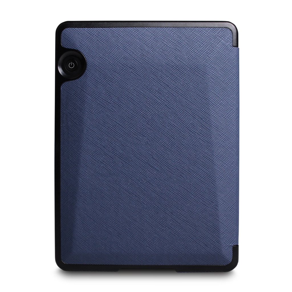 WALNEW New Origami Case Cover for Amazon Kindle Voyage (November 2014) - Full Device Protection with PU Leather and Smart Auto Sleep Wake Function（Darkblue-Origami Cover）