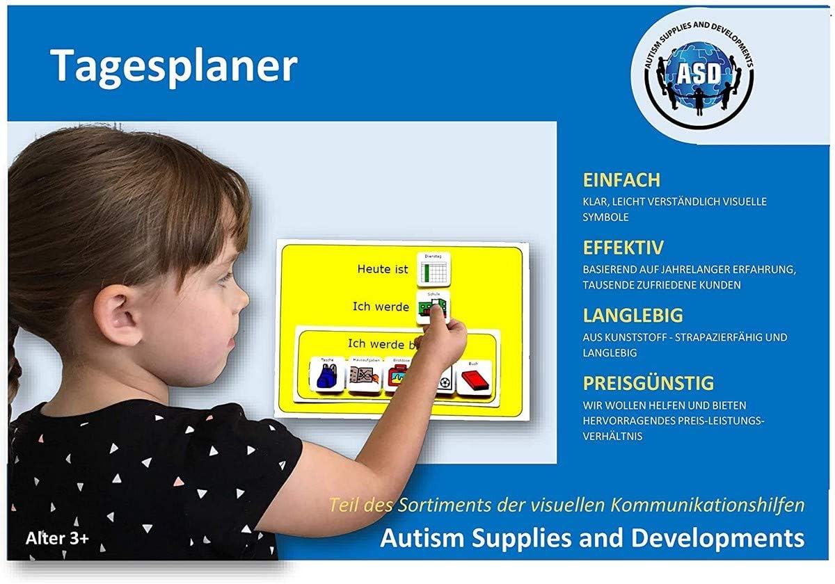 Plastic Visual Day Planner (German), Blue, A4