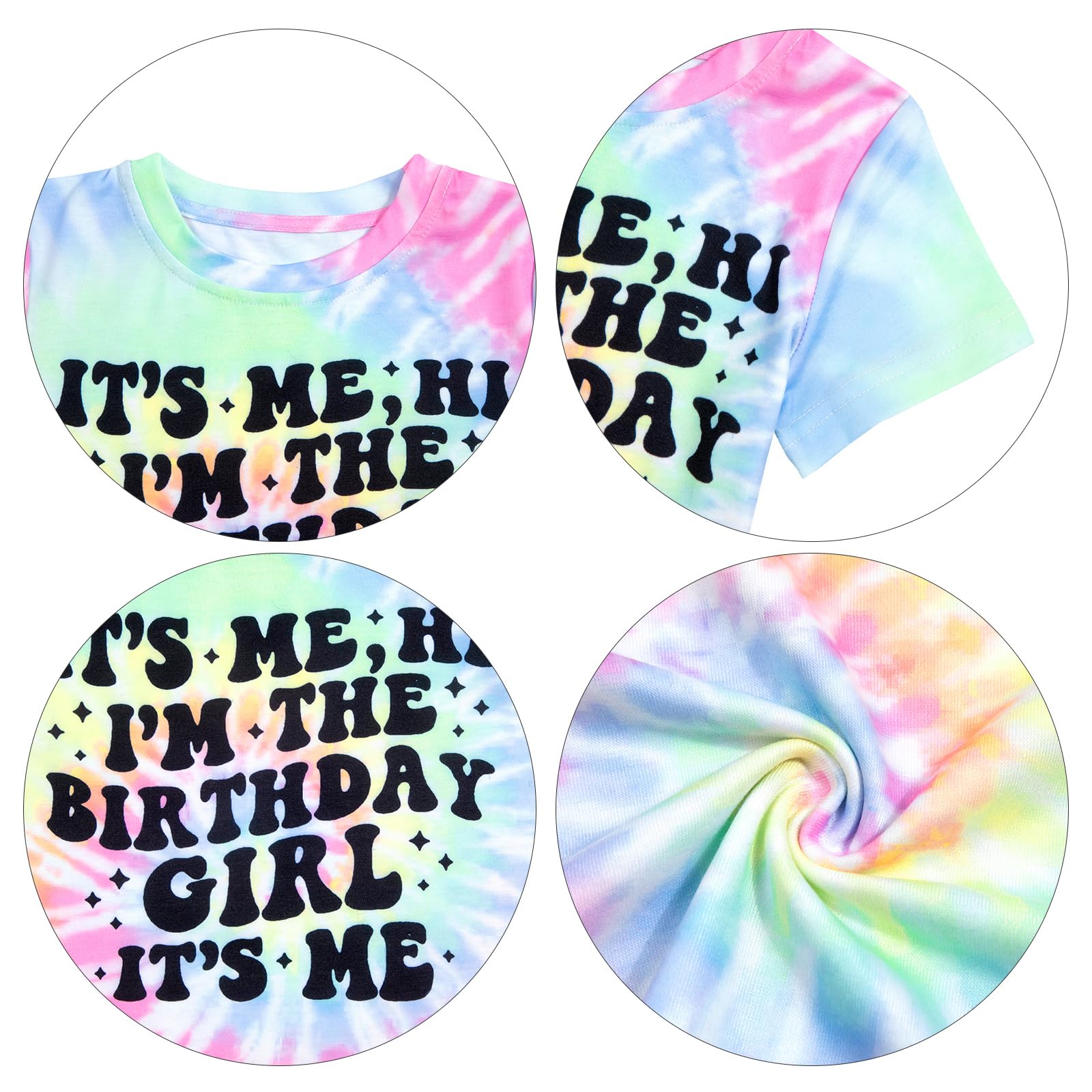 Birthday Girl Shirts Its Me Hi Im The Birthday Girl Its Me Shirt Letter Printed Party Outfit for Youth Girls