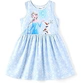 Disney Minnie Mouse Princess Frozen Elsa Stitch Girls Dress Sleeveless & Short Sleeve Casual Summer Clothes Baby to Toddler