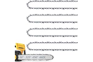 FIFCHALL 4 Pack 16 Inch Chainsaw Chain for Husqvarna .325" Pitch .050" Gauge 66 Drive Links, Fits Husqvarna 435, 430, Replacement 50184 08-66, 591095766, H23-66 and More