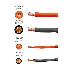 RD True 4 Gauge AWG CCA 25ft Orange Power Wire Soft