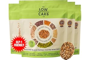 Super Seed Crackers, Gluten Free & Keto Friendly Healthy Snacks, Vegan, Zero Sugar, Paleo & Diabetic Friendly, Nut Free, 20g 