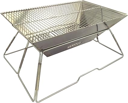 Milicamp Foldable Stainless q Compact Camping Barbecue With Carry Bag Camp Cookware Amazon Canada
