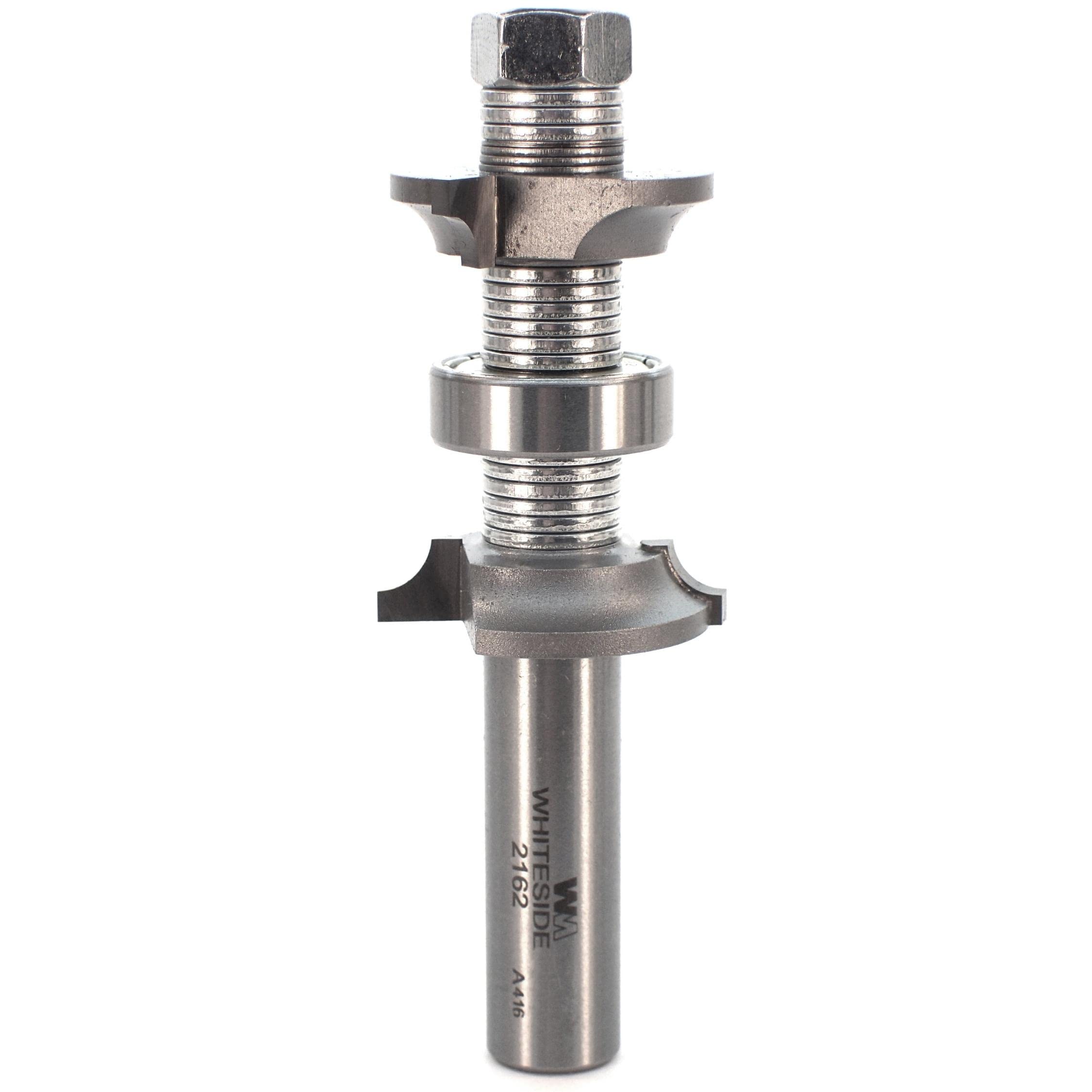 Whiteside Router Bits 2162 Double Round Over Bit with Carbide Tipped 3/16-Inch Radius, 1-1/4-Inch Large Diameter and 1/2-Inch Shank by Whiteside Router Bits