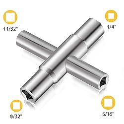 Hanpex 4 Way Sillcock Key Wrench