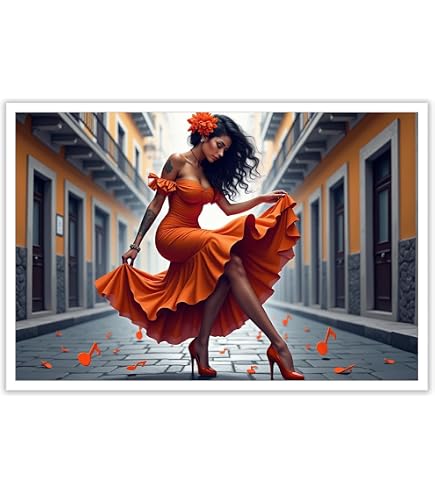 Amazon.com: Flamenco Dancer Canvas Wall Art - Passionate Spanish