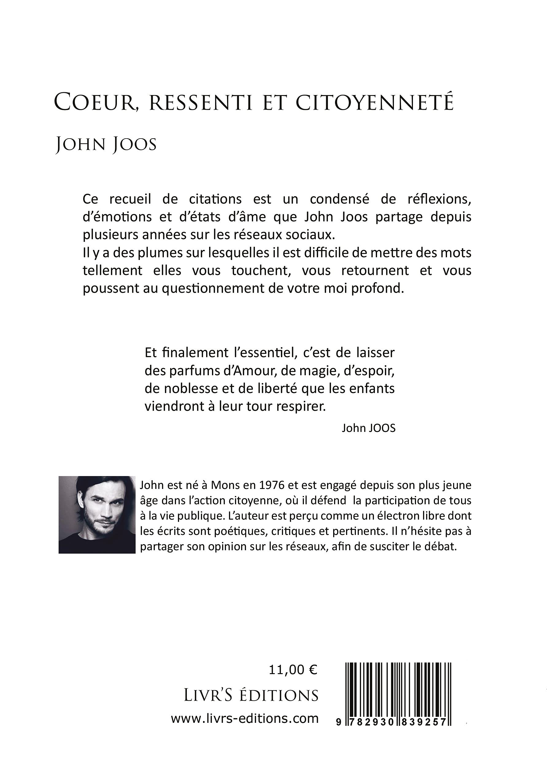 Citations Croisees Cœur Ressenti Citoyennete Joos John Books