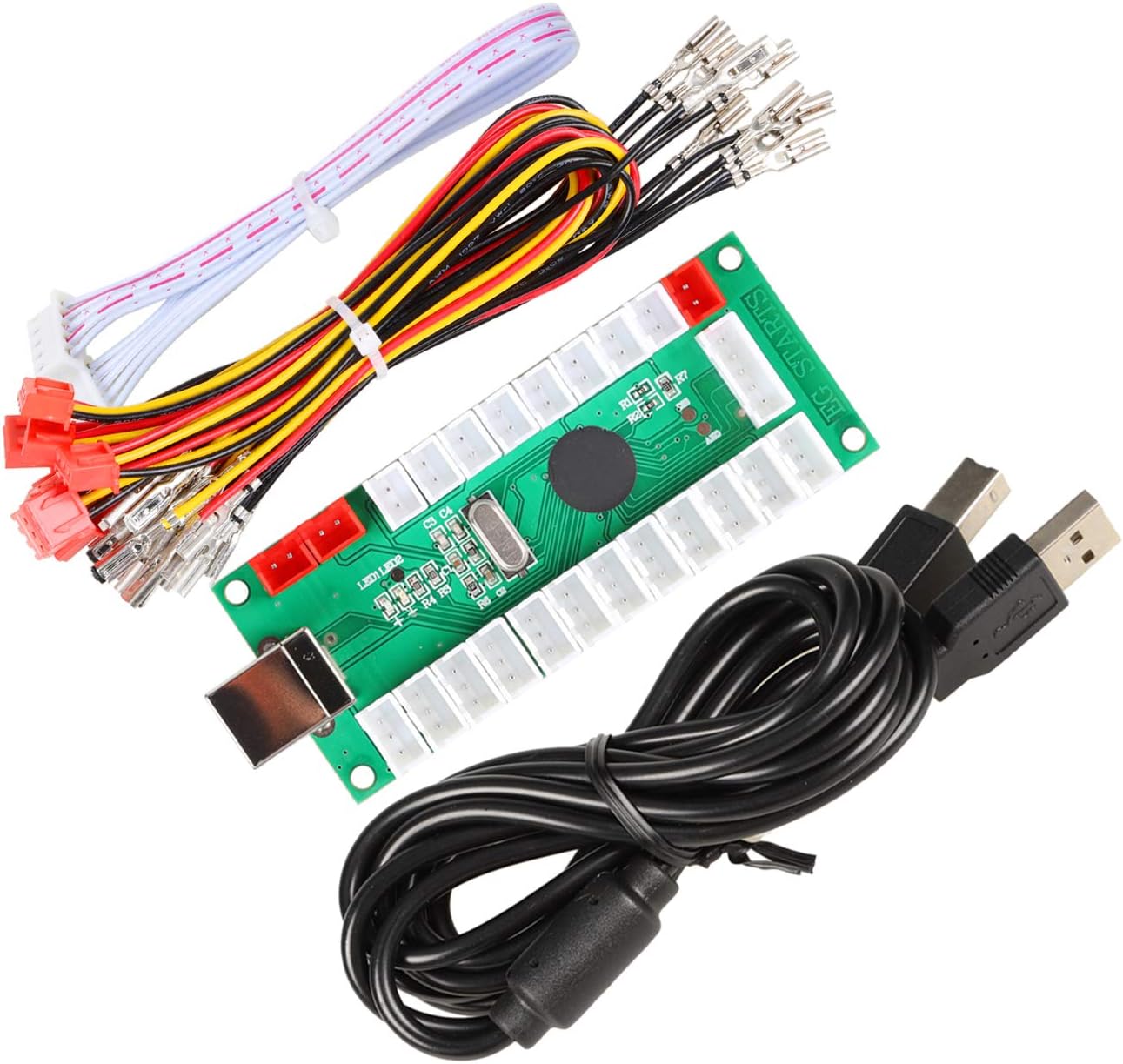 EG STARTS Zero Delay USB Encoder to PC LED Joystick Set For LED Arcade