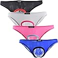 Uneihoiz Men's Sexy Open Front Underwear Soft Comfortable Briefs