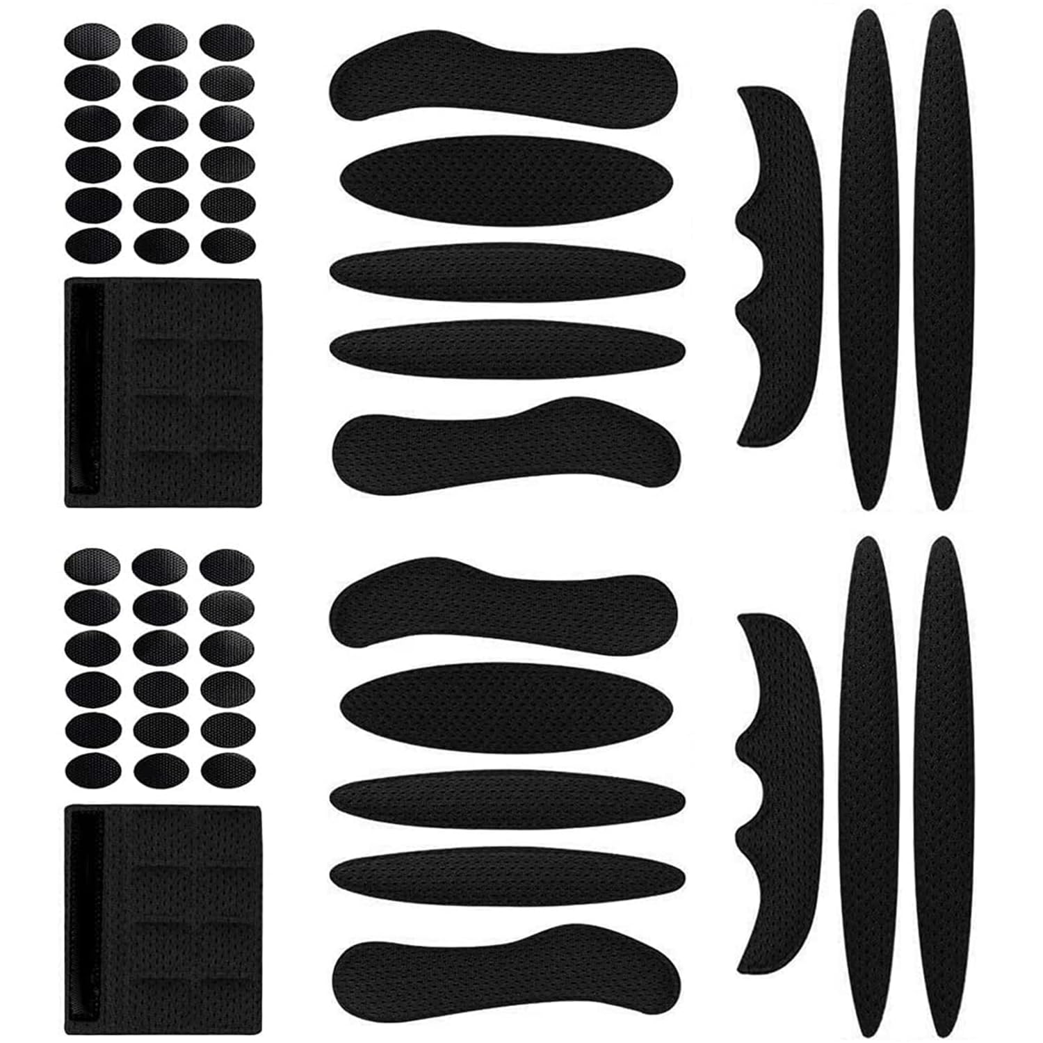 2 Set Helmet Padding Kit, Safety Bike Inner Pad-ding Accessories, Bicycle Lining Sponge, Bicycle Helmet Padding, for Bike Motorcycle, Cycling, Racing (black)