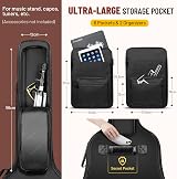 CAHAYA CY0181 Guitar Bag 40/41 Inch 10mm Padded 6 Front Pockets Waterproof view 2