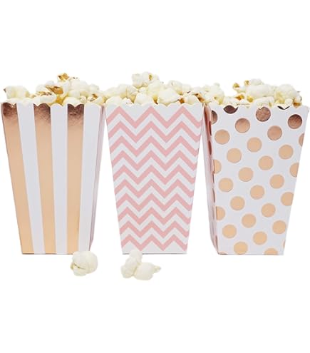 10pcs Popcorn Boxes Colorful Chevron Stripes Stiff Paper Box Pop Corn Candy Sanck Favor Bags Wedding Birthday Party Decoration - 15