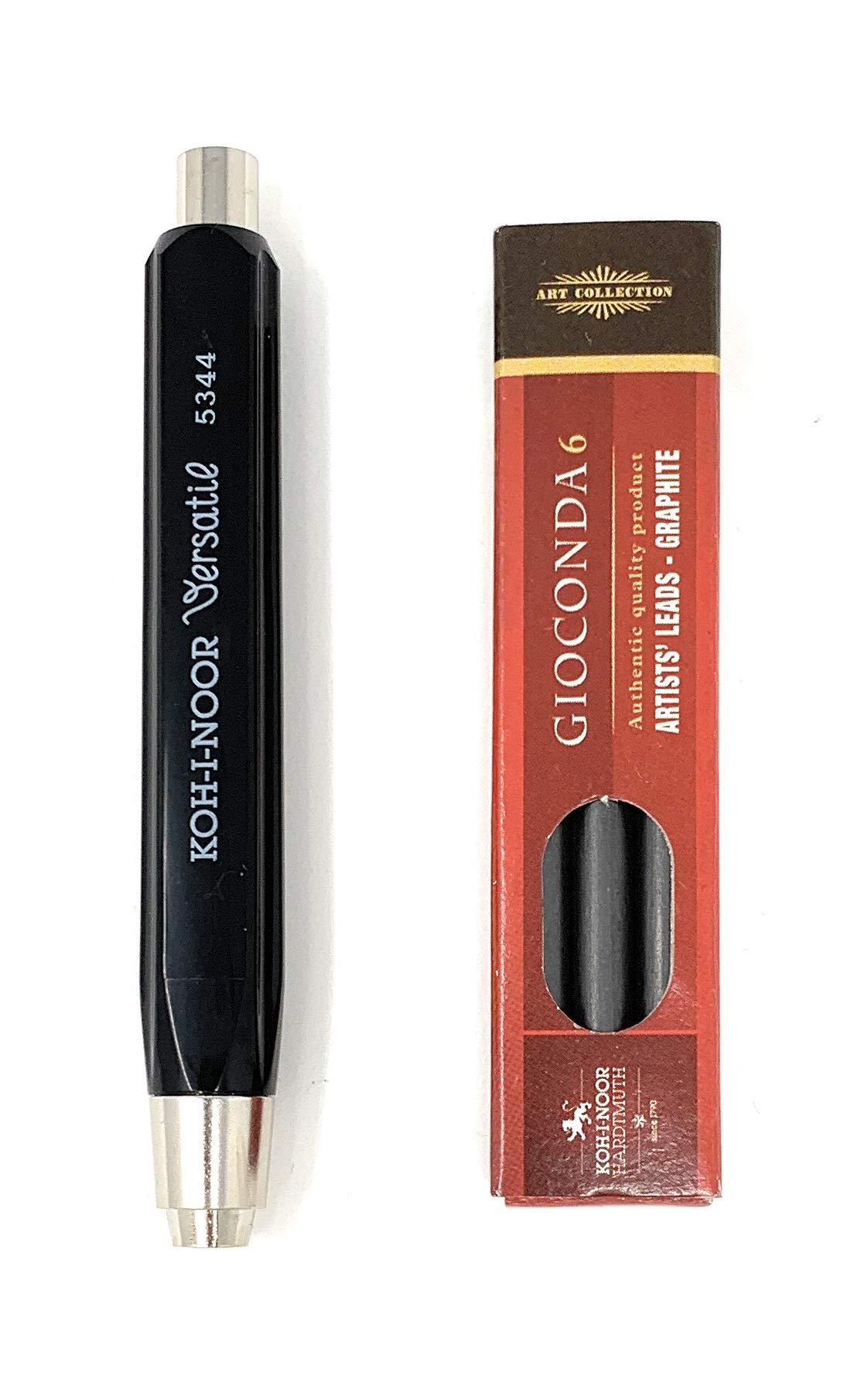 Koh-I-NOOR 5344 Pen and Variant with Refill 1 Minenhalter + Ersatzminen 2B Black