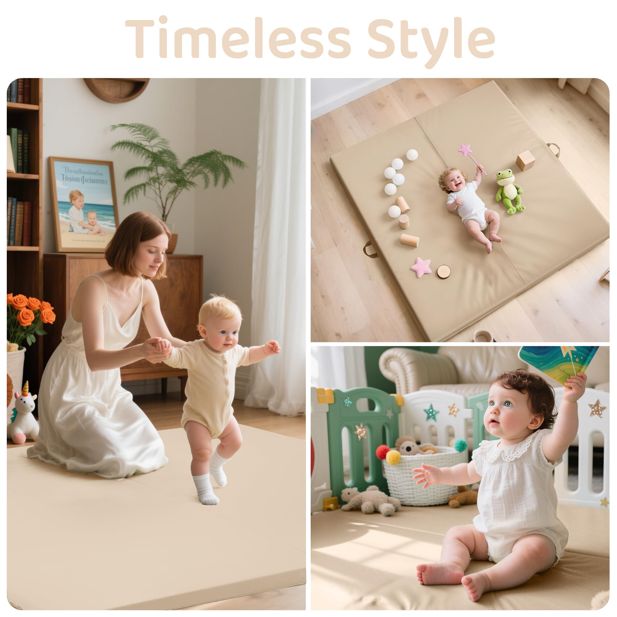 Bella’s Friends Foldable Baby Play Mat for Floor, 50