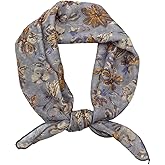 Pemilosci Retro Style Large Cotton Blend Hair Bandana Headband, Head Wrap, Hair Neck Scarf for Women 24 x 24 inch