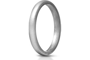 ThunderFit Stackable Silicone Wedding Rings for Women, Thin Rubber Engagement Bands 2.5mm Wide 1.8mm Thick - 1/2/3/4/5/7 Variety Multipack