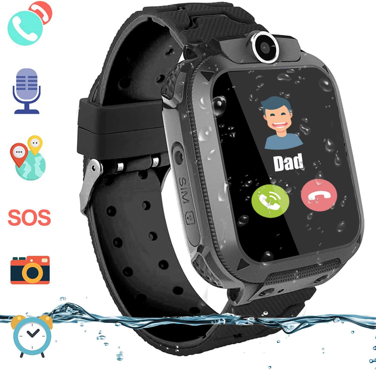 how to set the time on a touch screen watch