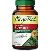 MegaFood Balanced B Complex, Cellular Energy Metabolism Support, 90 Tablets | Vitamin B Complex for Women &amp; Men, Vitamin B6, B12, Methylfolate, Biotin, Supports Nervous System Health, Vegan, 90 Servings