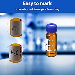 HXymxkeqi 2 mL Amber Autosampler Vials 100 Pack