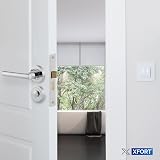 XFORT Polished Chrome Liberty Lever Bathroom Pack with T-Bar Handles 75mm Hinges view 4