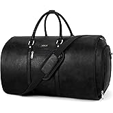 Garment Bag for Travel, Convertible Carry on Garment Duffel Bag for Men 3Pcs Weekender Bag 2 in 1 Hanging Suitcase Suit Bag