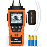 DMT01 Digital Manometer POROMETISTO, Manual Calibration Custom Zero | Real time measurement, Max/Min/Avg Recording,HVAC Manometer, 12 Units Gas Pressure Tester, Differential Pressure Gauge