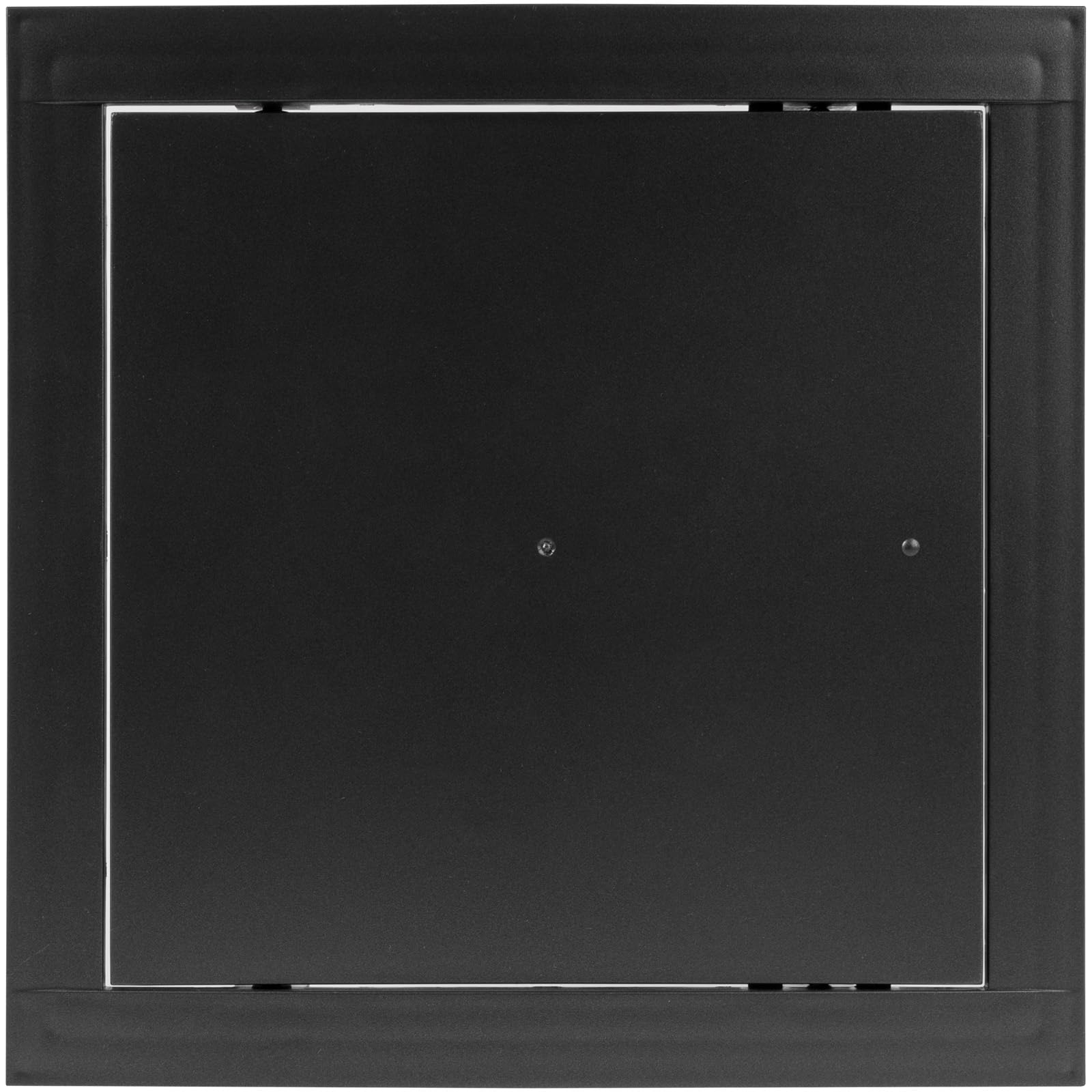 8" x 8" Anthracite Plastic Access Panel - Plumbing, Electricity, Alarm Wall Cover Plate for Drywall - Box Door Lock - Latch - Size/Color (8 x 8, Black)