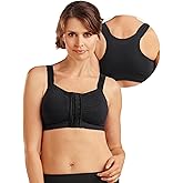 CAREFIX Mary Post Op Bra | Comfortable Post Mastectomy Bra with Pockets | Seamless Lumpectomy Bras for Women