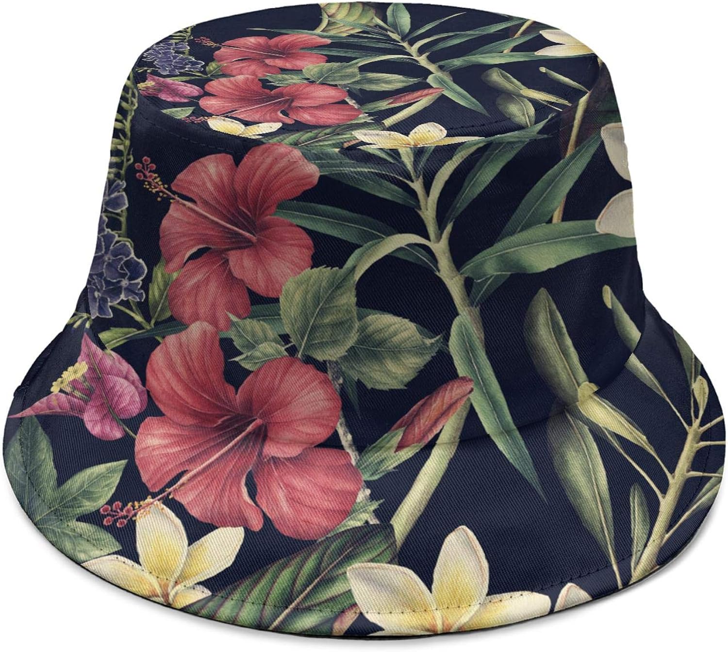 Tropical Floral Hawaiian Style Unisex Style 100% Cotton Foldable Summer