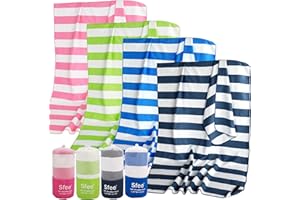 Sfee 2 in 1 Microfiber Oversized Beach Towel, Quick Dry Towel Travel Towel Camping Towel Super Absorbent Compact Lightweight Sports Towel Gym Towel for Beach,Gym, Hiking, Pool, Backpacking, Bath, Yoga