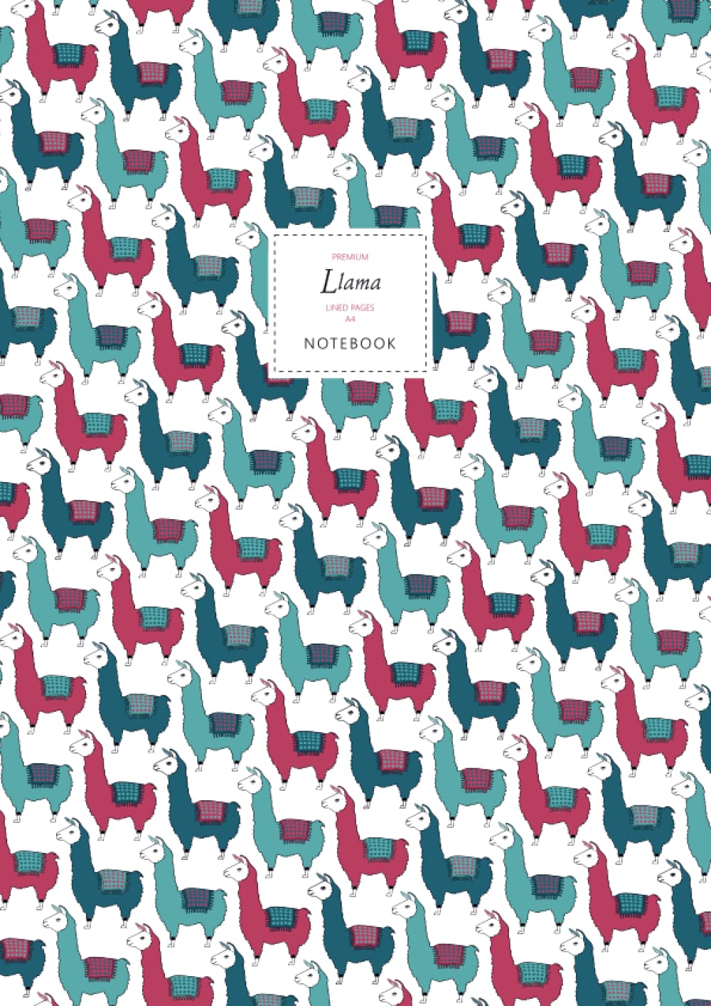 Llama Notebook - Lined Pages - A4 - Premium: (Snow Edition) Fun notebook 192 lined pages (A4 / 8.27x11.69 inches / 21x29.7cm)