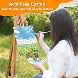 Koncci A4 Canvas 21X29.7cm 10 Pack Cotton Acid-Free for Acrylic Oil view 5