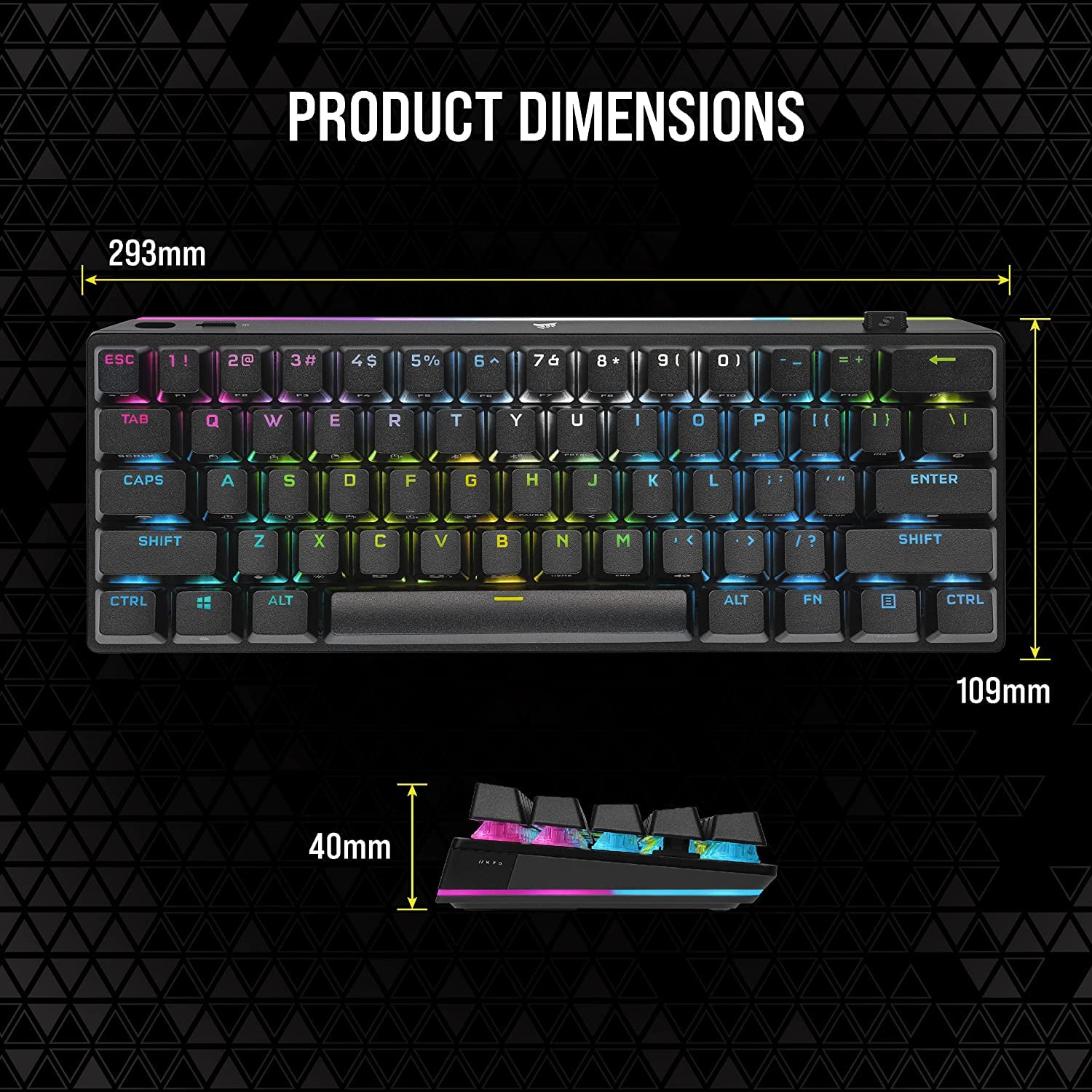 Mua Corsair K70 PRO MINI Wireless RGB 60% Mechanical Gaming Keyboard ...