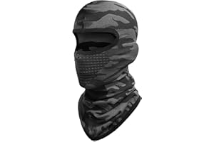 SPTSLFB Camo Balaclava Ski Mask - Windproof Unisex Motorcycle Cover, 3-Lengths, Breathable Full Face Design with Vents
