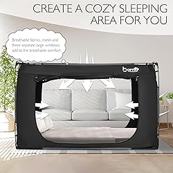 Borna Bed Tent Bed Canopy Bunk Twin Size, Portable
