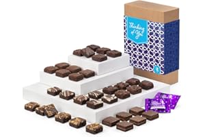 Fairytale Brownies Thinking of You Magic Morsel 36 Individually Wrapped Gourmet Chocolate Food Gift Basket for Sympathy Good Luck or All-Occasion - 1.5 Inch x 1.5 Inch Bite-Size Brownies - 36 Pieces - Item CT436