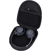 Lebakort Hard Carry Case Compatible with Anker Soundcore Life Q20 Q30 Q35 Q40 Q45 Q20+ Q20i Hybrid Active Noise Cancelling Headphones (Black Case)